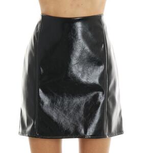 MINI GONNA VINILE NERO